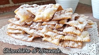 CHIACCHIERE DI CARNEVALE LEGGERE E FRIABILI 🎭 [upl. by Ruckman179]