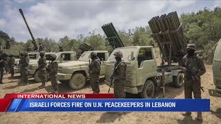 Israeli forces fire on UN peacekeepers in Lebanon [upl. by Emilio]