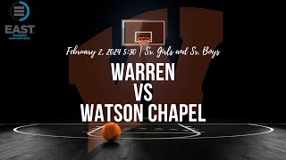 Warren vs Watson Chapel Basketball [upl. by Airdnoed]