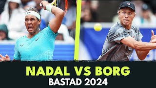 Rafael Nadal Vs Leo Borg Highlights  Bastad 2024 [upl. by Idoc355]