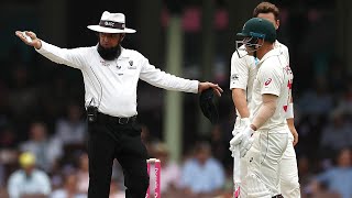 Australia penalised five runs for running on the pitch  Domain Test Series 201920 [upl. by Laehcim]