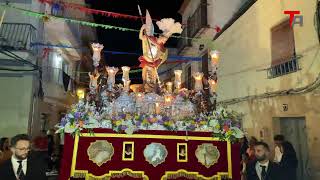 Procesión de San Miguel Arcángel en Torredelcampo [upl. by Nanji142]