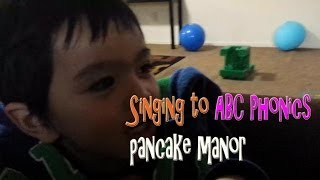 Learning ABC Letter alphabet song with PANCAKEMANOR [upl. by Nelag]