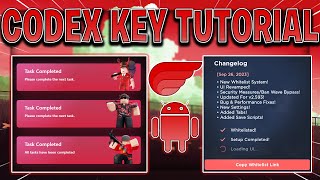 TUTORIAL How To Get Codex Mobile Roblox ExploitExecutor Key  Free Roblox iOSAndroid Executor [upl. by Gunzburg610]