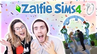 Zalfie Wedding Day  Zalfie Sims Edition 15 [upl. by Zzabahs]