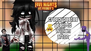 •creepypastas react to William afton• [upl. by Akinar131]