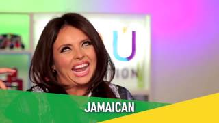 Little Mix  Jesy Nelson  Jamaican accent challenge in SLOW MO [upl. by Salvidor]