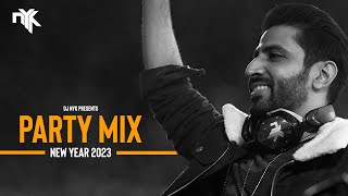 DJ NYK  New Year 2023 Party Mix  Yearmix  Non Stop Bollywood Punjabi English Remix Songs [upl. by Jezebel959]