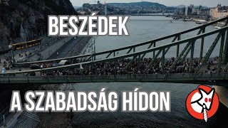 Beszédek a Szabadság hídon március 15én [upl. by Asa]