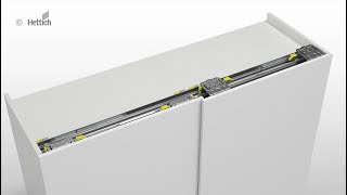 Install doors easily and securely Sliding door system TopLine XL  Hettich [upl. by Eintruoc]