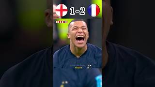 ENGLAND vs FRANCE  WORLD CUP 2022  Mbappe Reaction shorts [upl. by Aneret512]