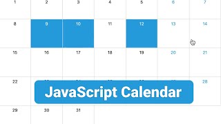 Modern Calendar with Todo in HTML CSS and JS Part 1  JavaScript Events Calendar [upl. by Deenya124]