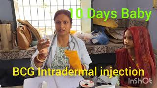 10 दिन के बच्चे को लगा टीबी से बचाव का इंजेक्शन💉💧😩injectionvlogs vidiovaccinationmedicalviral 👍 [upl. by Kcirtemed]