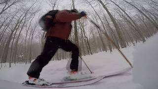 Backcountry Skiing in Vermont with my dog [upl. by Parrie]