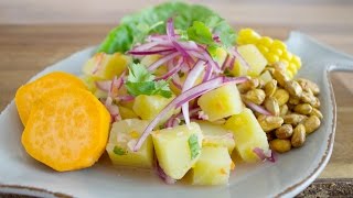 Ceviche Peruano de Camote Sweet Potato Ceviche  Vegan  GF [upl. by Wildermuth]