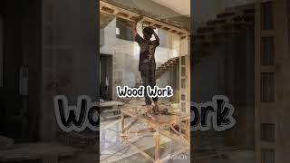 Wood Work underconstruction construction design house ceiling shorts youtubeshorts sbh [upl. by Nogaem]