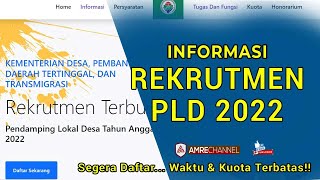 Rekrutmen Pendamping Lokal Desa tahun 2022  Kemendesa PDTT [upl. by Stoat]