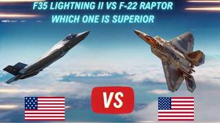 Comparison Between F35 Lightning II vs F22 RaptorUltra Defence [upl. by Efinnej29]