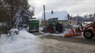 Fendt 516 Strautmann und Claas beim Schneefräsen [upl. by Hudgens553]