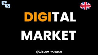 DIGITAL MARKET  Pronunciation guideEnglish [upl. by Nerred]