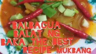 HOW TO COOK BALBACUA BALAT NG BAKA THE BEST RECIPE MUKBANG [upl. by Zorina]