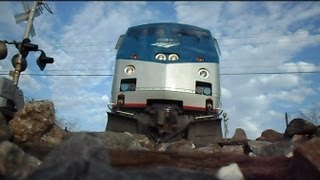 Amtrak Train Runs Over My Camera Twice In Both Directions [upl. by Darooge]