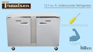 Traulsen 131cu ft Undercounter Refrigerator 206UHT48LR [upl. by Nnaecyoj]