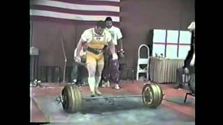 Ed Coan  901lb Deadlift  220lb  920lb attemptBETTER QUALITY RAW [upl. by Nohtanhoj279]