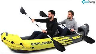 Kayak gonflable Intex explorer 2 places Nautigames [upl. by Eivets]