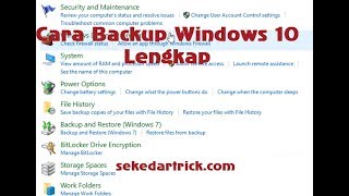 Cara Melakukan Backup Windows 10 [upl. by Alejna]