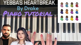 Yebba’s Heartbreak by Drake  InDepth Piano Tutorial [upl. by Llecrup]