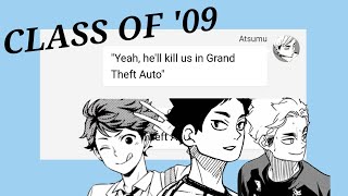 Class Of 09 The Anime  Haikyuu  Live Video AU  Triggers is Desc [upl. by Arlette594]