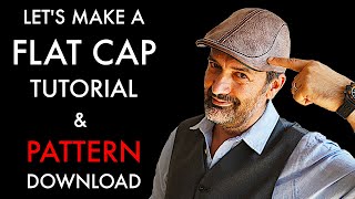 DIY Leather Flat Cap  Pattern and Tutorial Download [upl. by Cruz29]