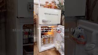 Satisfying ✨mini✨fridge restock organization home organizer homeorganization food mini snack [upl. by Terrab135]