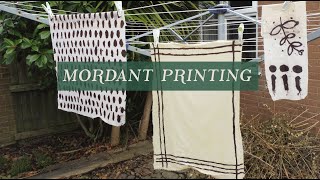 HOW to NATURAL Print with POMEGRANATE skins  Mordant  Natural dye BOTANICAL COLOURS  CasaCaribe [upl. by Genvieve442]