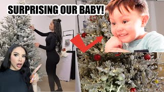 SURPRISING OUR BABY WITH A CHRISTMAS TREE [upl. by Enyahc793]