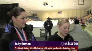 University of Delaware synchronized skating team wins gold [upl. by Annairol]