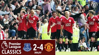 Rooney inspires Reds comeback at Goodison  PL Classics  Everton 24 Manchester United 2007 [upl. by Rebekkah]