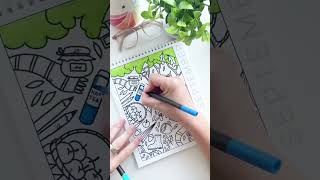 Color Your Way Through the Day with a Coloring Calendar coloringbooksforadults coloringbook [upl. by Haerb1]