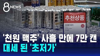 천원 맥주 사흘 만에 7만 캔…대세 된 초저가  SBS 8뉴스 [upl. by Kalfas791]