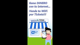 GANA DINERO CON TU INTERNET Vende WiFi por Tickets shorts [upl. by Low]