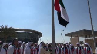 UAE Flag Raising Celebration at Zayed University  Abu Dhabi Campus [upl. by Apul952]