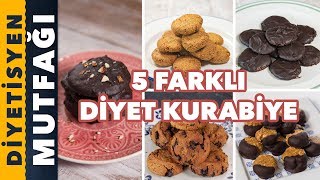 5 FARKLI DİYET KURABİYE TARİFİ  Diyetisyen Mutfağı [upl. by Sutsuj656]