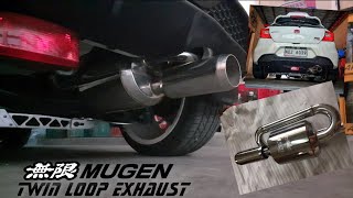 Mugen Twin Loop Exhaust  Muffler  Honda Brio 12 RS [upl. by Yonita]