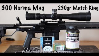 300 Norma Magnum 230gr Sierra Match king [upl. by Cammie]