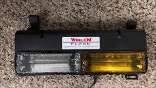 Whelen FL220 Visor Strobe Light Flatlighter [upl. by Llenrup]