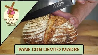 PANE A LIEVITAZIONE NATURALE fatto in casa con lievito madre liquido licoli  Ricetta completa [upl. by Atsira761]