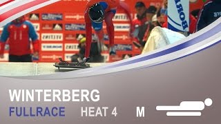 Winterberg  Mens Skeleton Heat 4 World Championships 2015  FIBT Official [upl. by Ludwigg833]