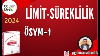 345 AYT MATEMATİK SB 2024  LİMİT SÜREKLİLİK  ÖSYM 1 [upl. by Ysus]