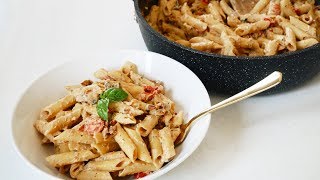 VEGAN SUNDRIED TOMATO PASTA RECIPE  Easy amp Delicious [upl. by Araem]